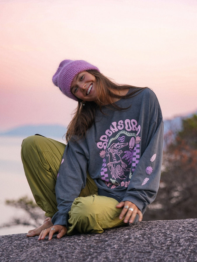 Notice The Reckless Bad Decisions Only LS T-Shirt Spring 2026 | FADED GREY