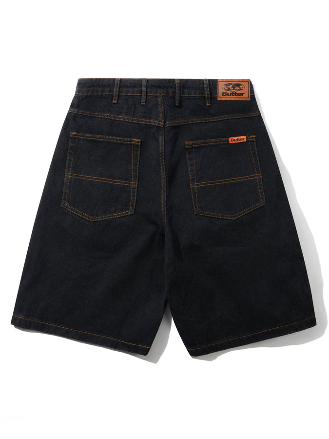 Butter Goods Baggy Denim Shorts Spring 2026 | WASHED BLACK