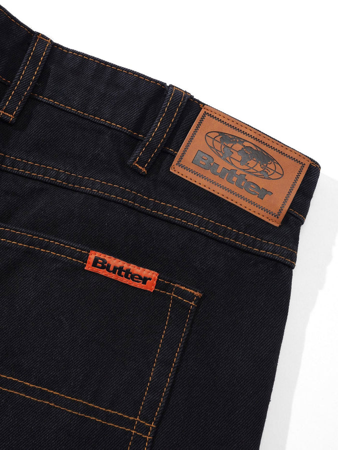 Butter Goods Baggy Denim Shorts Spring 2026 | WASHED BLACK