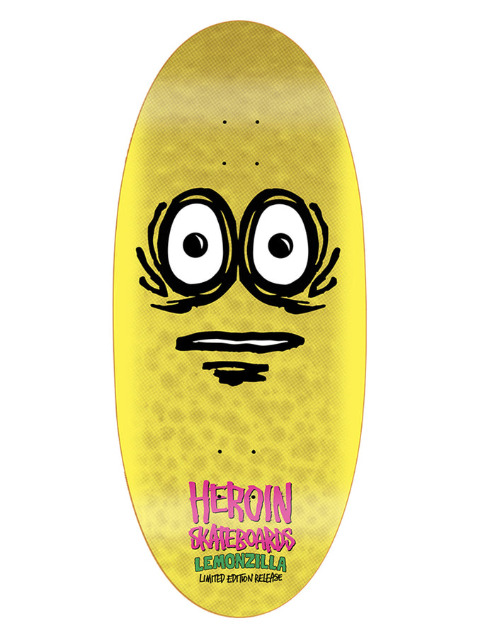 Heroin Lemonzilla 13.5'' Skateboard Deck | YELLOW