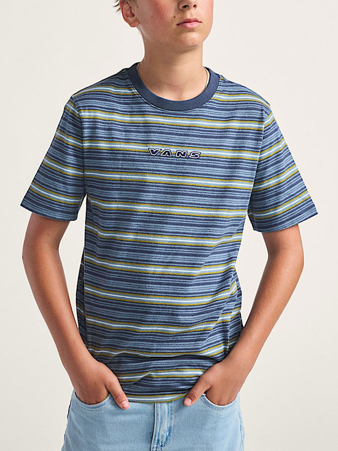 Vans Cameron Stripe T-Shirt Fall 2025 | STRMY WTHR/PARISIAN NGHT (F2E)