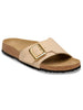 Catalina Luxe Buckle Patent Birko-Flor N Sand Sandals