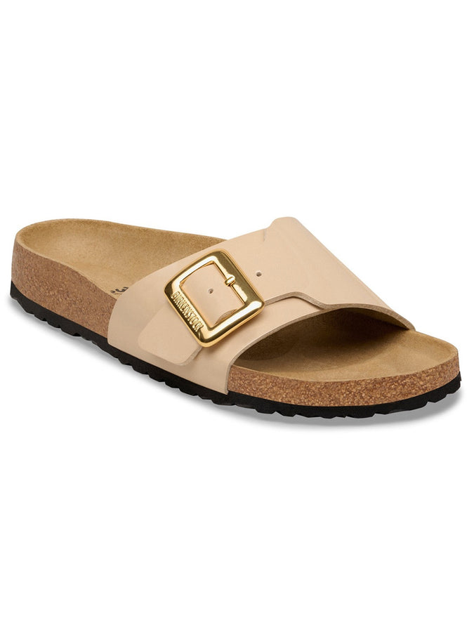 Catalina Luxe Buckle Patent Birko-Flor N Sand Sandals