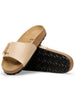 Catalina Luxe Buckle Patent Birko-Flor N Sand Sandals