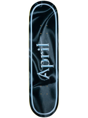 April OG Logo Black Silk 8.25 Skateboard Deck