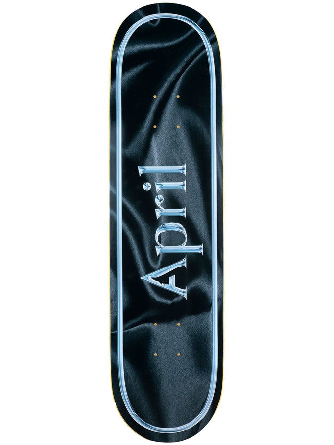 April OG Logo Black Silk 8.25 Skateboard Deck | BLACK SILK