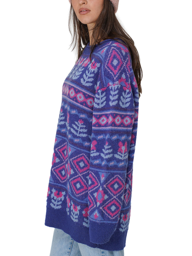 Notice The Reckless Blue Dusk Sweater Holiday 2026 | BLUE/PINK