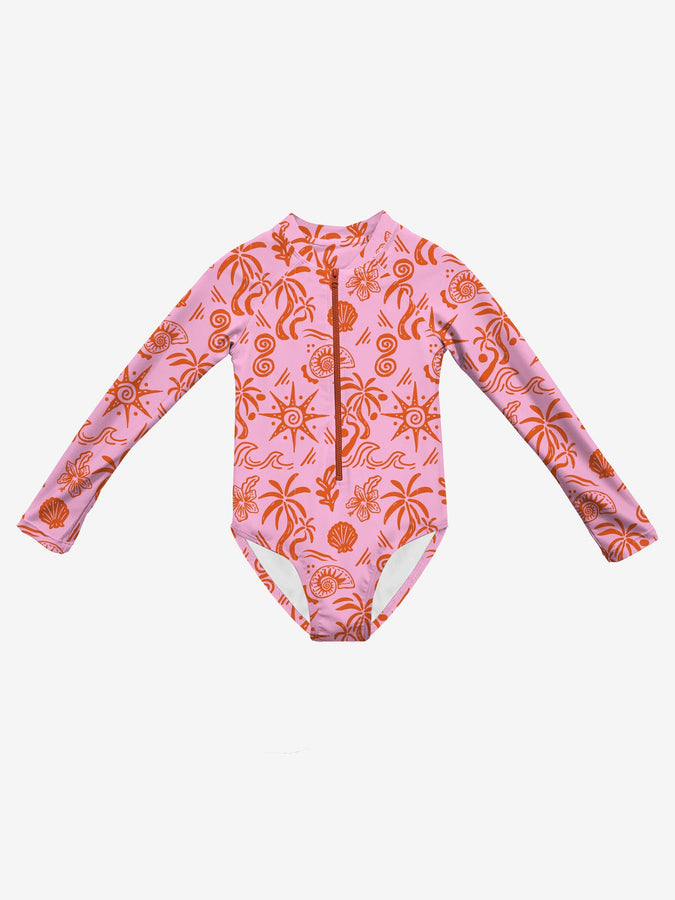 Headster Blush Tides One Piece Rashguard Spring 2026 | BUBBLE GUM