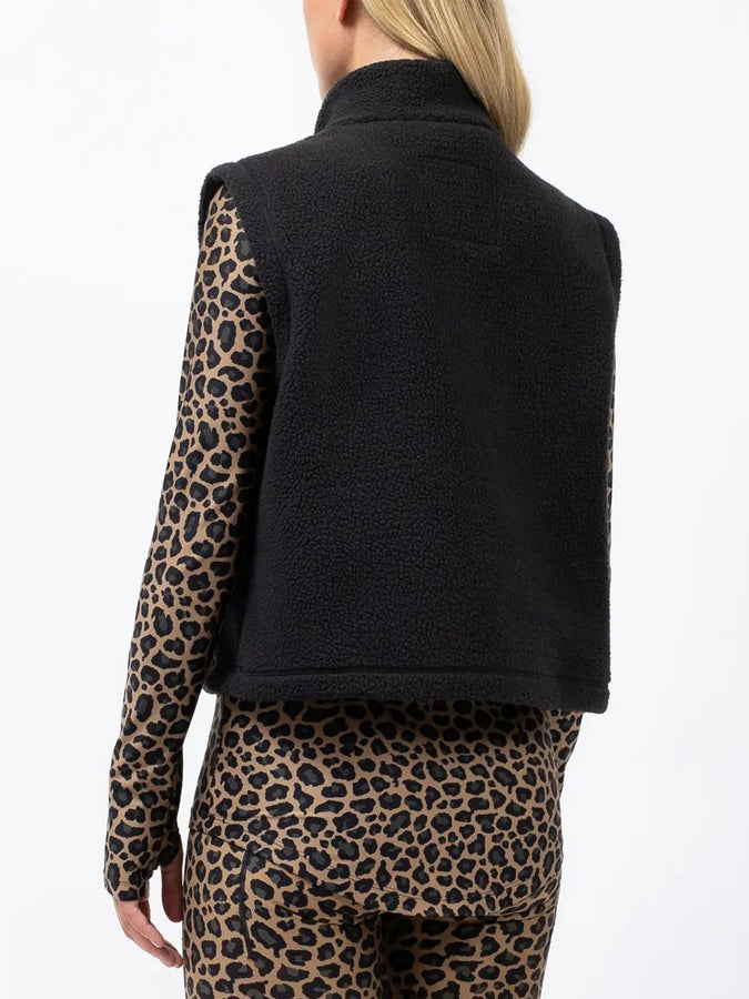 Eivy Boxy Sherpa Black Vest Winter 2026 | BLACK