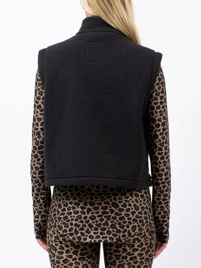 Eivy Boxy Sherpa Black Vest Winter 2026 | BLACK