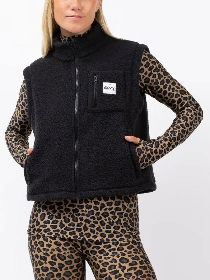 Eivy Boxy Sherpa Black Vest 2025 | BLACK