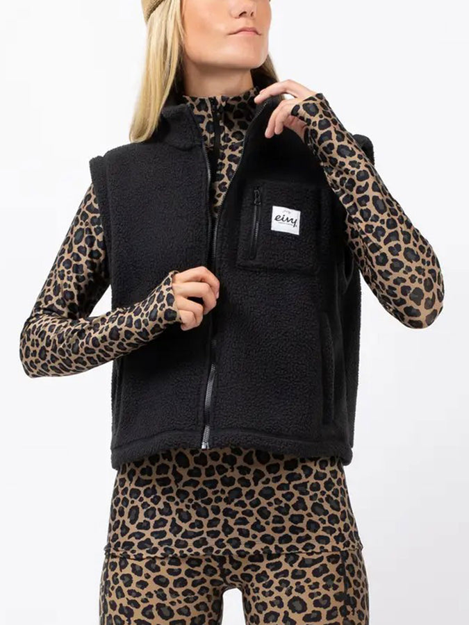 Eivy Boxy Sherpa Black Vest 2025 | BLACK