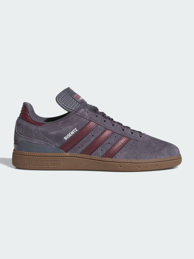 Adidas Busenitz Aurora Onyx/Maroon/Gum 5 Shoes Spring 2026 | AURORA ONIX/MAROON/GUM 5