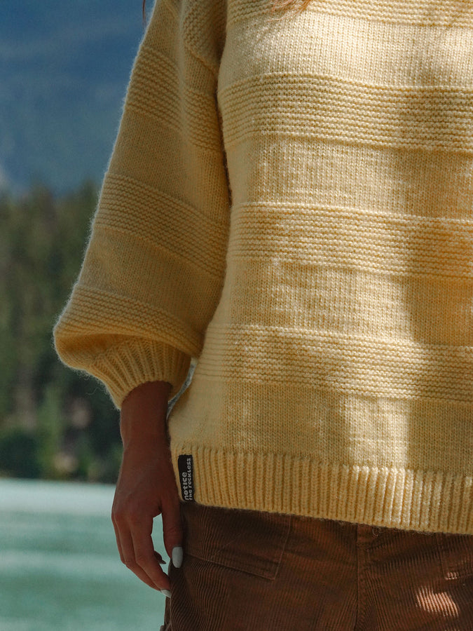 Notice The Reckless Butter Yellow Sweater Spring 2026 | BUTTER YELLOW