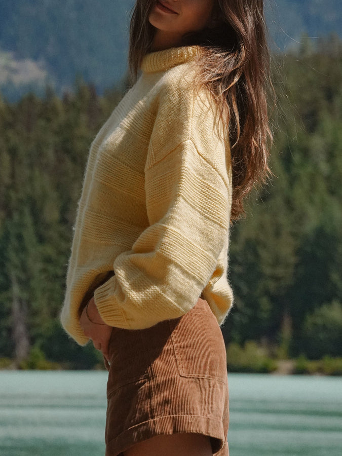 Notice The Reckless Butter Yellow Sweater Spring 2026 | BUTTER YELLOW