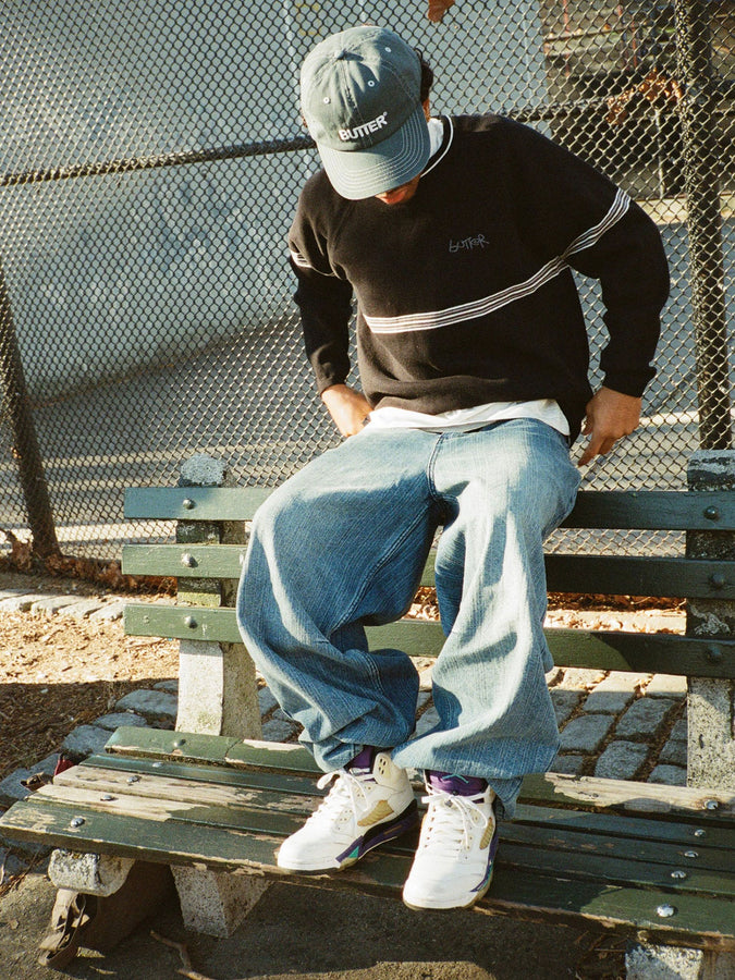 Butter Goods Pier Sweater Spring 2026 | BLACK