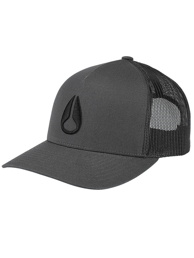 Nixon Summer 2024 Iconed Trucker Hat | CHARCOAL/BLACK (670)