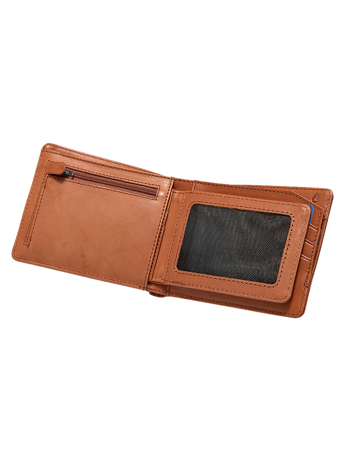 Nixon Pass Leather Coin Wallet | SADDLE (747)