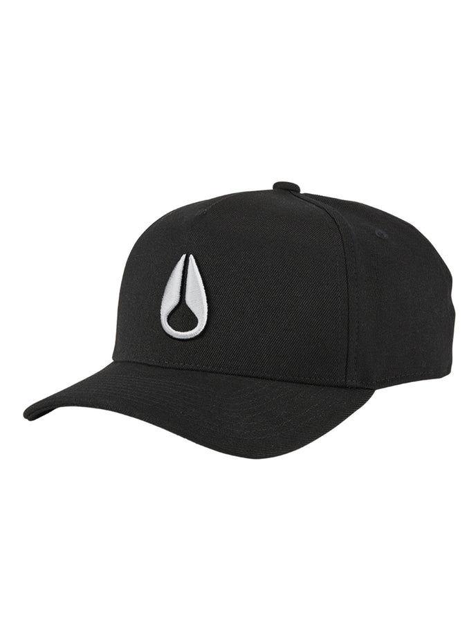 Nixon Deep Down Athletic Snapback Hat Spring 2026 | BLACK/WHITE (005)