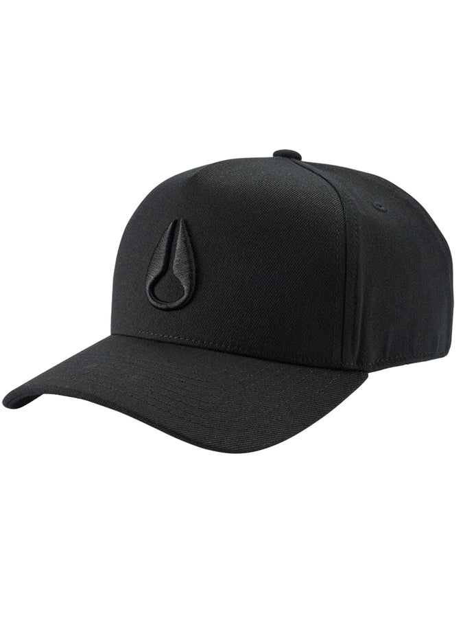 Nixon Summer 2024 Deep Down Athletic Snapback Hat | ALL BLACK/BLACK (1147)