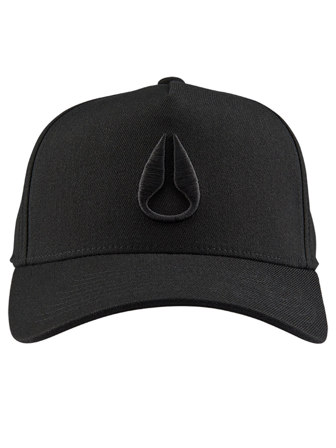 Nixon Summer 2024 Deep Down Athletic Snapback Hat | ALL BLACK/BLACK (1147)
