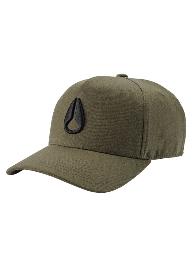 Nixon Deep Down Athletic Snapback Hat Spring 2026 | OLIVE/BLACK (3400)