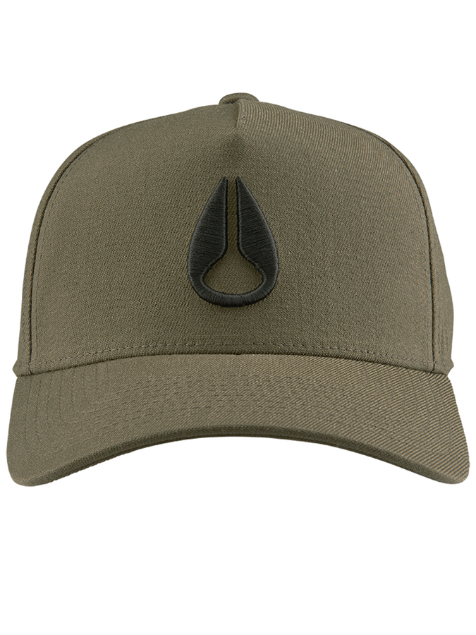 Nixon Summer 2024 Deep Down Athletic Snapback Hat | OLIVE/BLACK (3400)