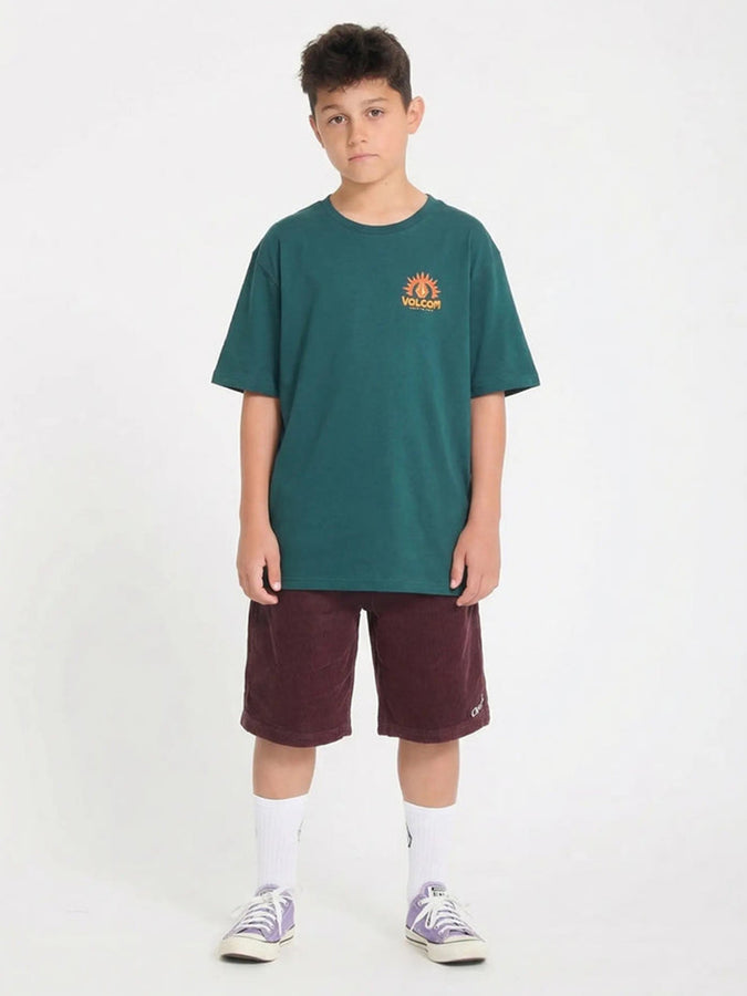 Volcom Solstice T-Shirt (Youth 7-14) Spring 2026 |RIFLE GREEN (RFG)