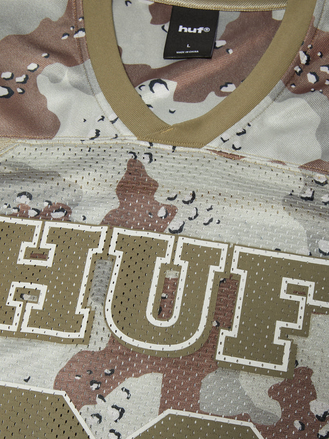 Huf Camo Football Jersey Fall 2026 | BROWN