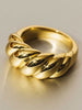 Sarahsilver Croissant Gold Ring