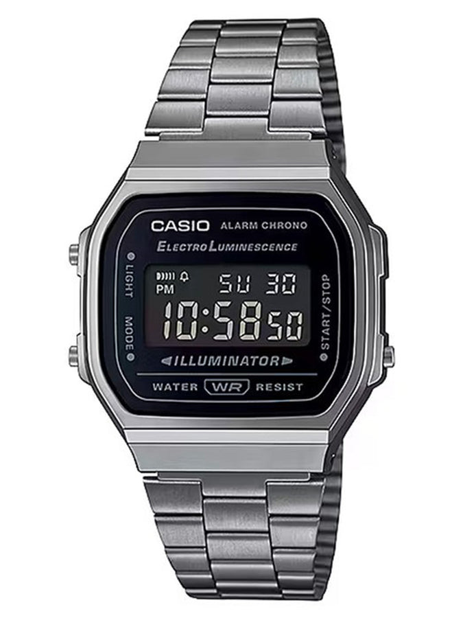 G-Shock Casio Vintage A168WGG-1B Watch | GREY / BLACK