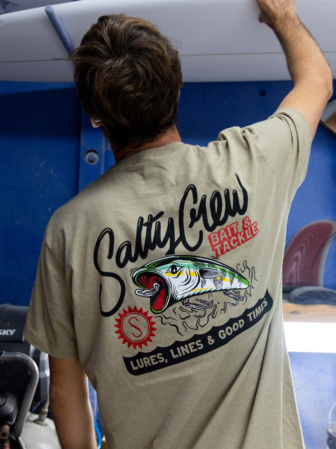 Salty Crew Castoff Classic T-Shirt Spring 2024 | KHAKI HEATHER