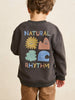 Rhythm Wild And Free Crewneck Sweatshirt (Boys 2-7) Holiday 2025