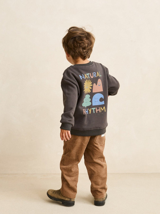 Rhythm Wild And Free Crewneck Sweatshirt (Boys 2-7) Holiday 2025 | VINTAGE BLACK