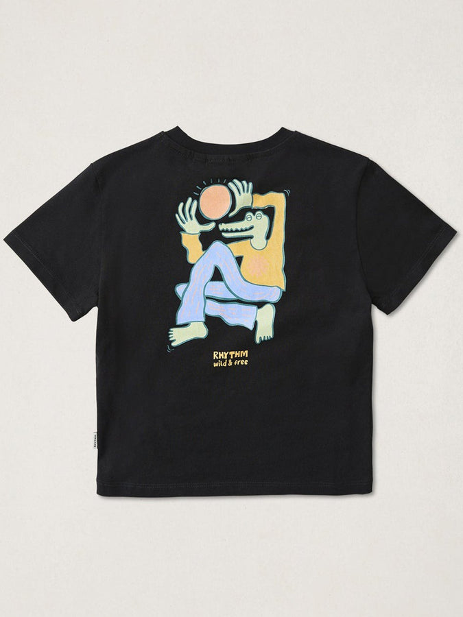 Rhythm Sun Croc T-Shirt (Boys 2-7) Holiday 2025 | VINTAGE BLACK