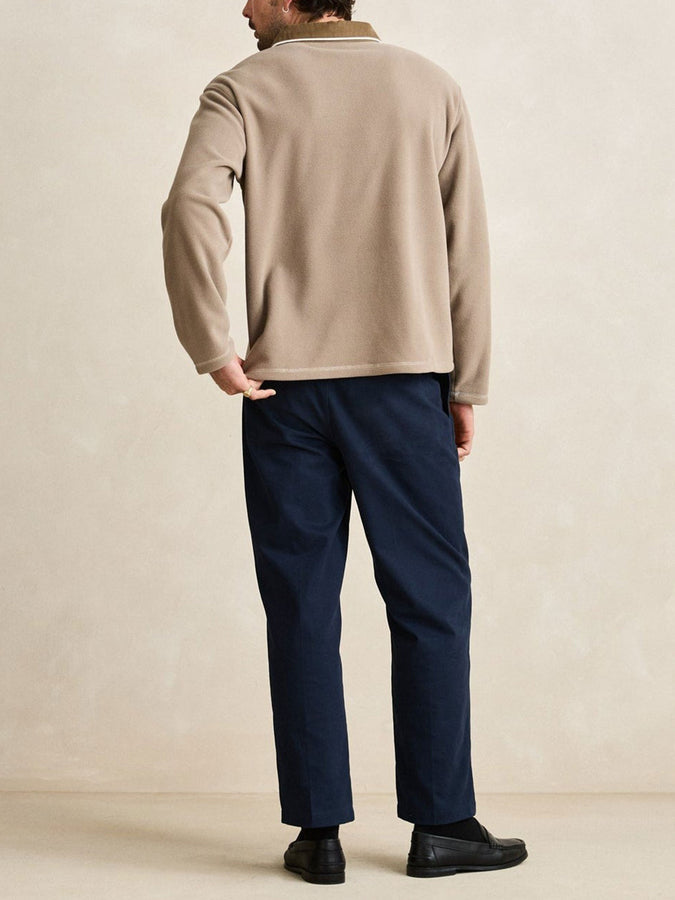 Rhythm Ladder Polar Long Sleeve Polo Fall 2026 | STONE