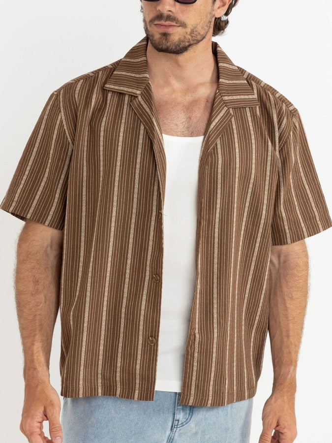 Rhythm West Winds Stripe S/S Buttondown Shirt Spring 2026 | EARTH