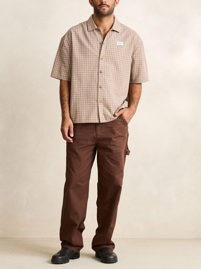 Rhythm Frequency Check S/S Buttondown Shirt Fall 2026 | CARAMEL