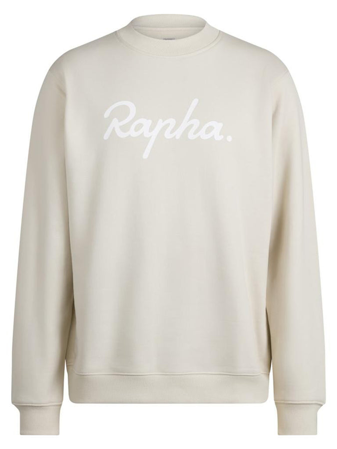 Rapha Cotton Large Logo Crewneck Sweatshirt Spring 2026 |CHALK/WHITE