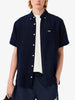Lacoste Linen Short Sleeve Buttondown Shirt Holiday 2025