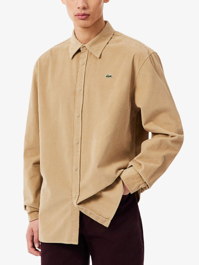 Lacoste Regular it Corduroy L/S Buttondown Shirt Fall 2026 | VIENNESE (02S)