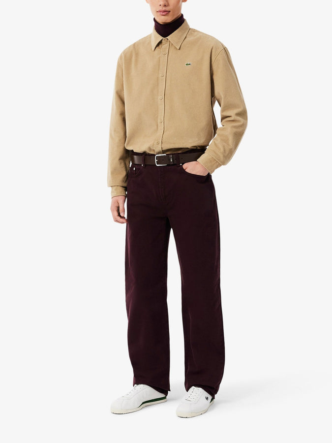 Lacoste Regular it Corduroy L/S Buttondown Shirt Fall 2026 | VIENNESE (02S)