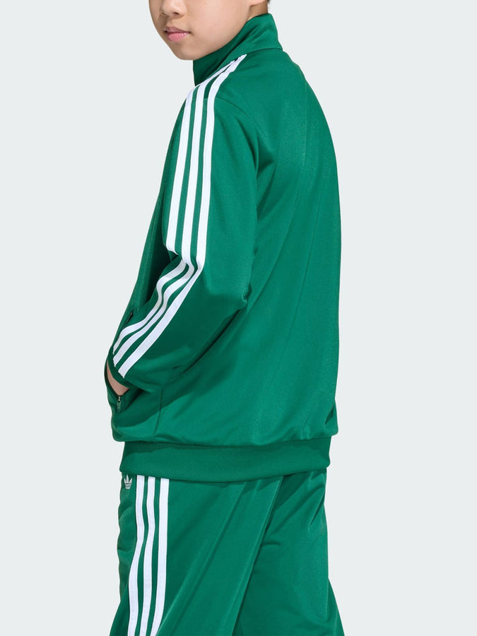 Adidas Adicolor Firebird Loose Tack Jacket Spring 2026 | COLLEGIATE GREEN/WHITE