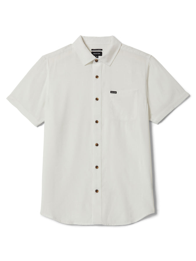 Brixton Charter Slub Buttondown Shirt Spring 2026 | OFF WHITE