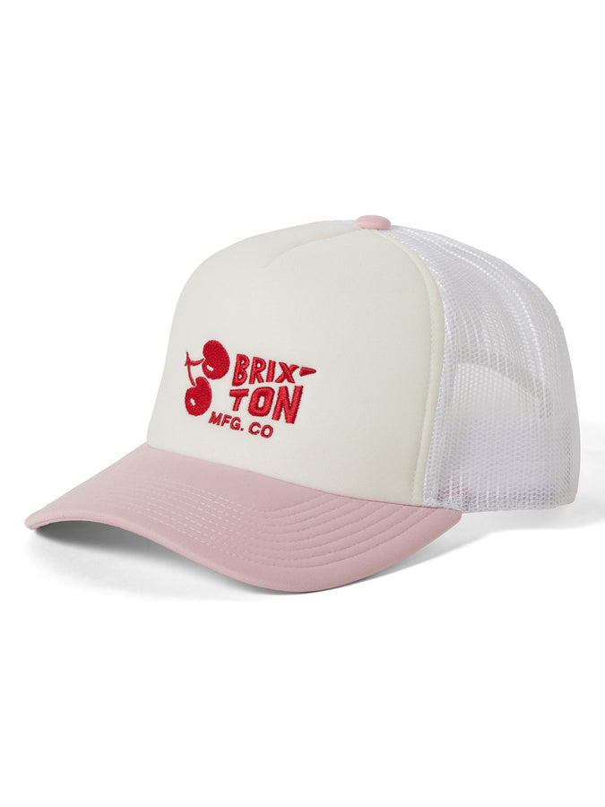 Brixton Cherry Trucker Hat | OFF WHITE/PINK