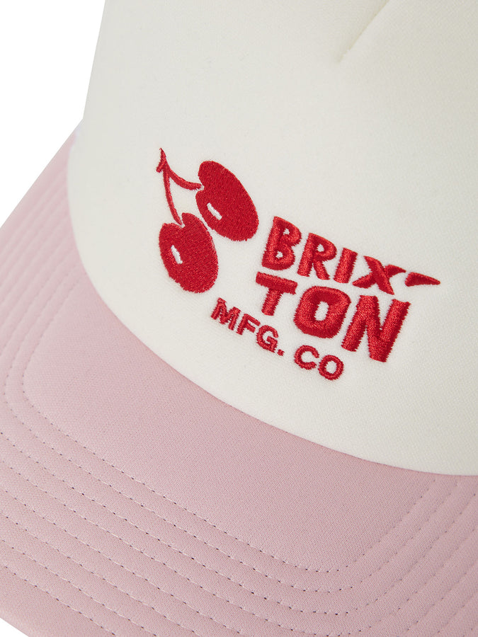 Brixton Cherry Trucker Hat | OFF WHITE/PINK