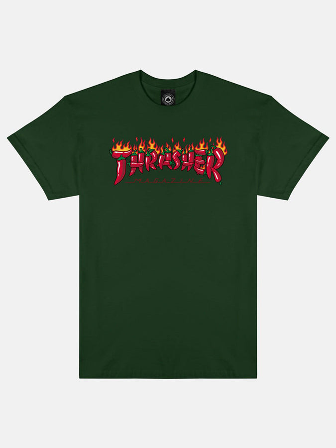 Thrasher Fuego T-Shirt Summer 2026 | FOREST GREEN