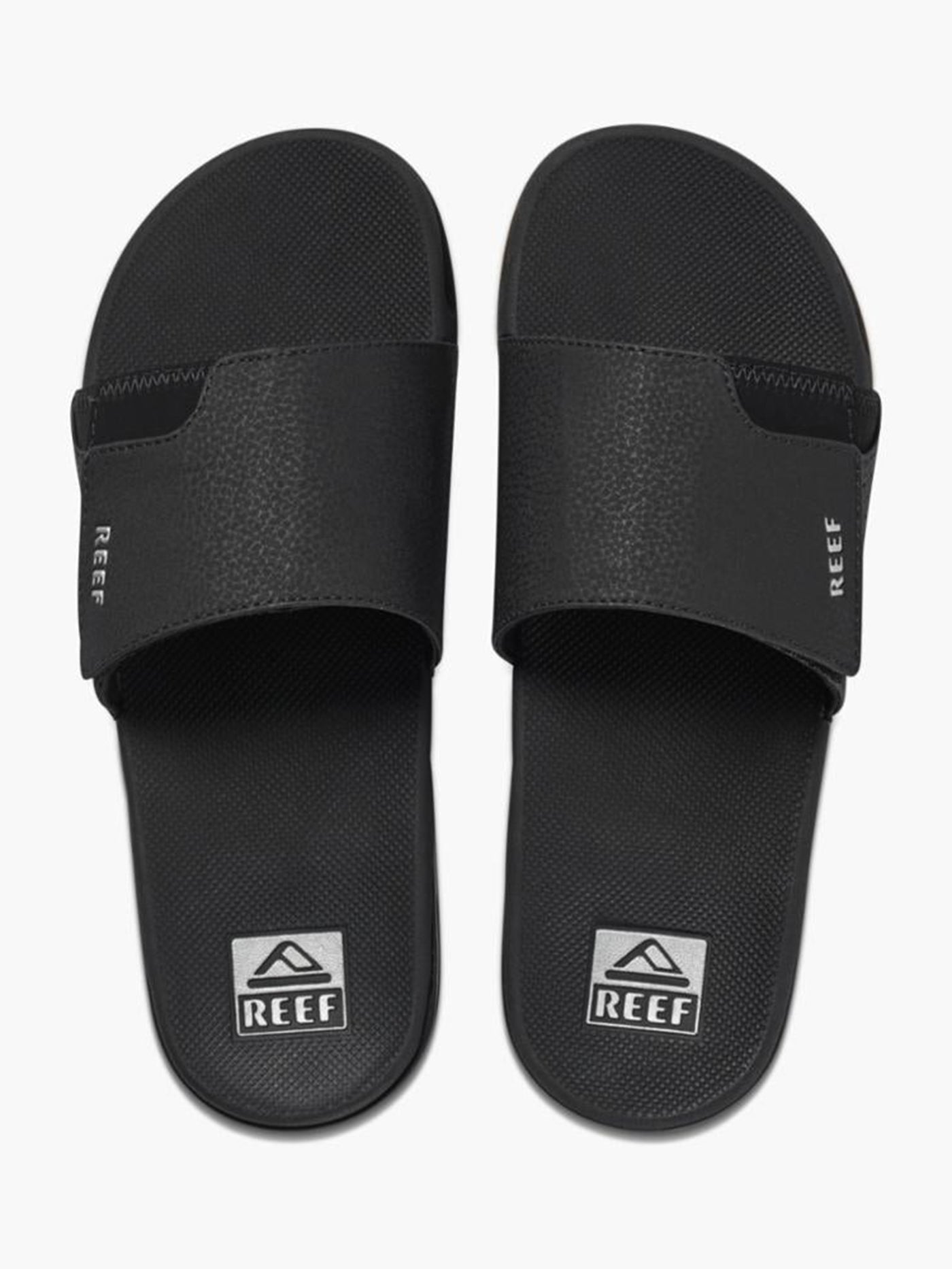 Reef Fanning Slide Black/Silver Sandals Spring 2024