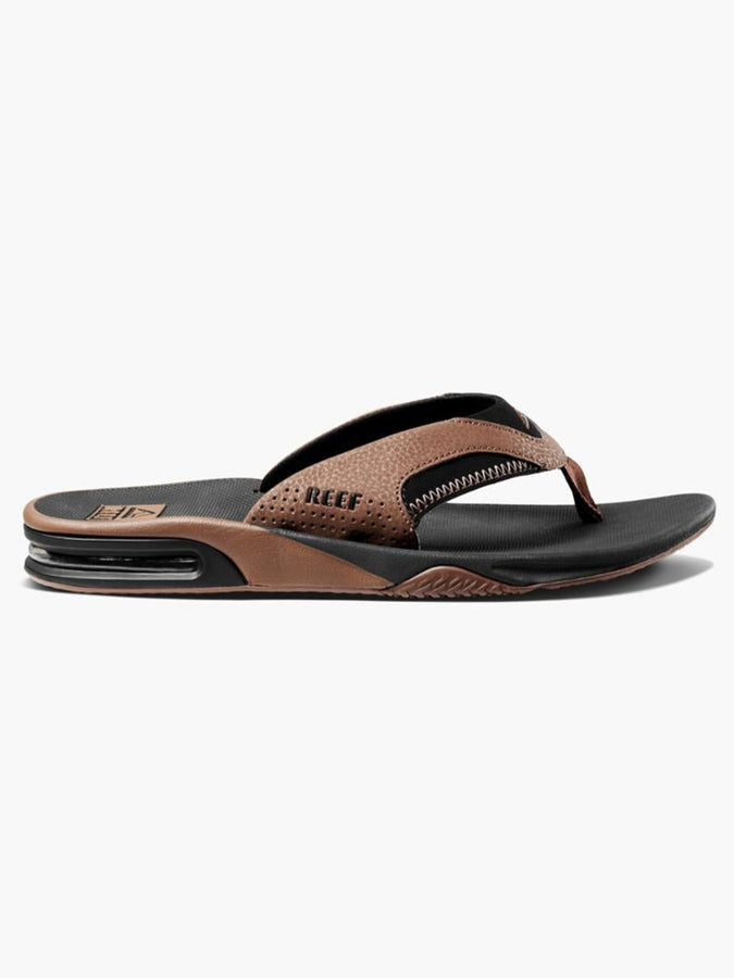 Reef Fanning Black And Tan Sandals Spring 2024 | BLACK AND TAN
