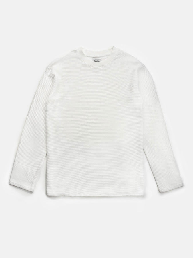 Rhythm Classic Waffle Sweater Spring 2026 | VINTAGE WHITE